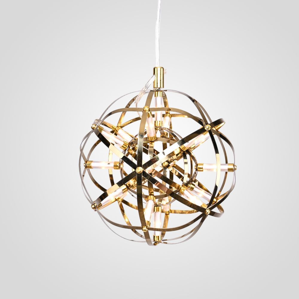 Люстра Mi Raimond Lamp D20 Gold 20*20*20 см, 12*LED*7W, ImperiumLoft mi_raimond01, Золотистый