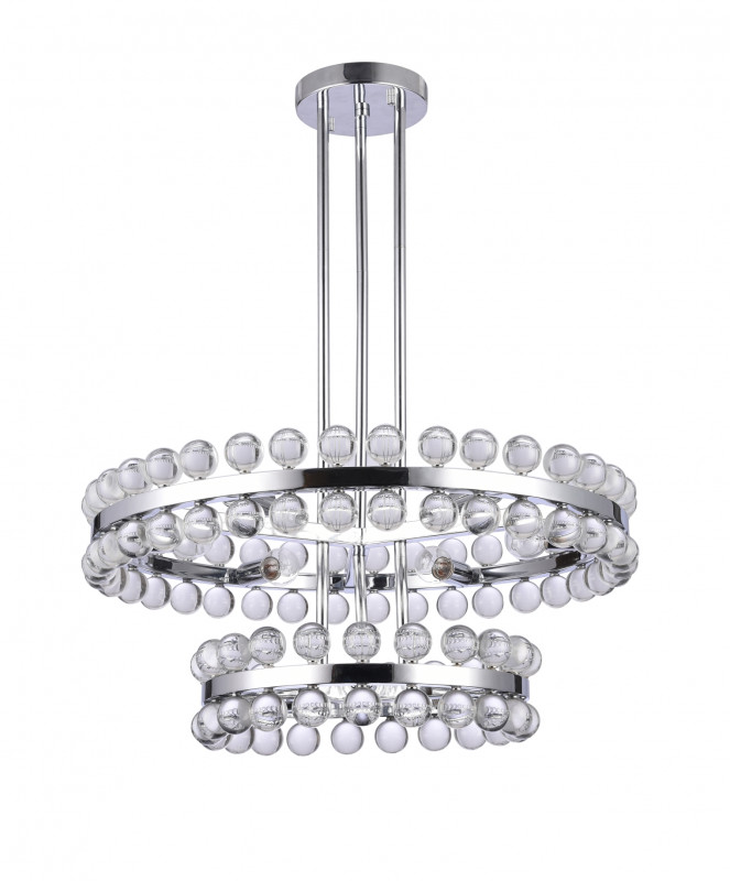 Подвесная люстра  66*127 см, 9*E14 хром Vele Luce Baldassare VL4143L09