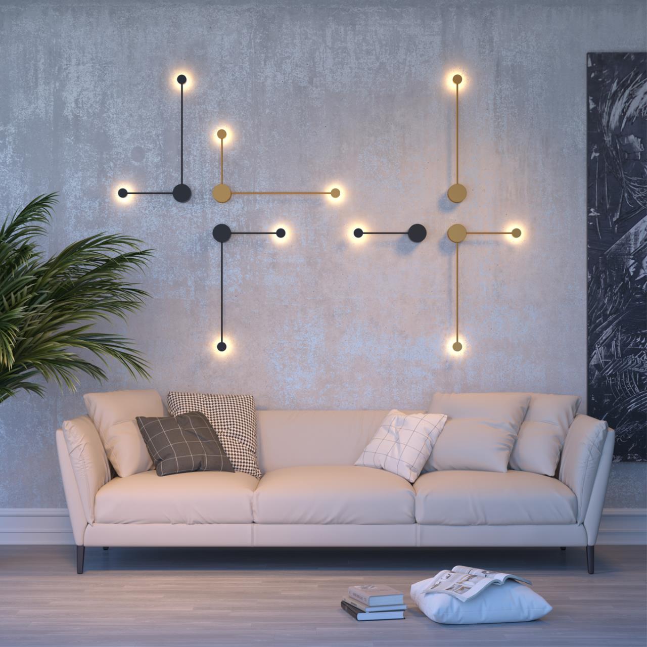 Бра 40 см, 5W, 4000K, Odeon Light Satellite 3900/5WG, золото