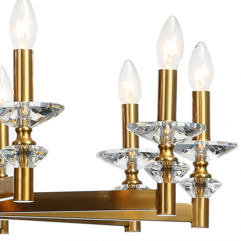 Подвесная люстра Stilfort Albert 1048/03/10P, диаметр 85 см, золото