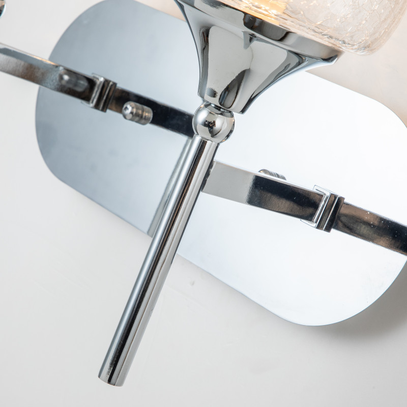 Бра Favourite Impulse 2971-2W, D220*W400*H330, хром, плафоны из стекла с эффектом кракле