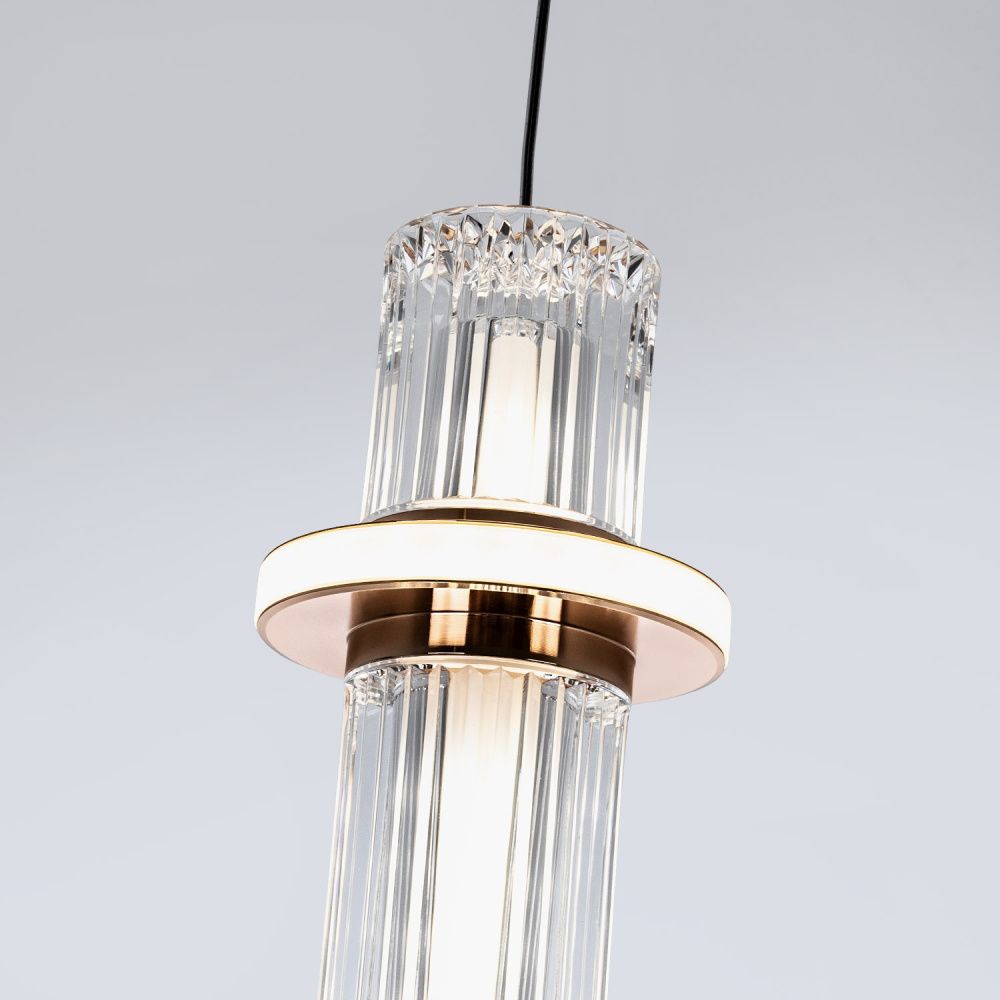 Подвесной светильник 9*9*190 см, LED 12W, 4000K, Золото MODELUX ML.3316.1