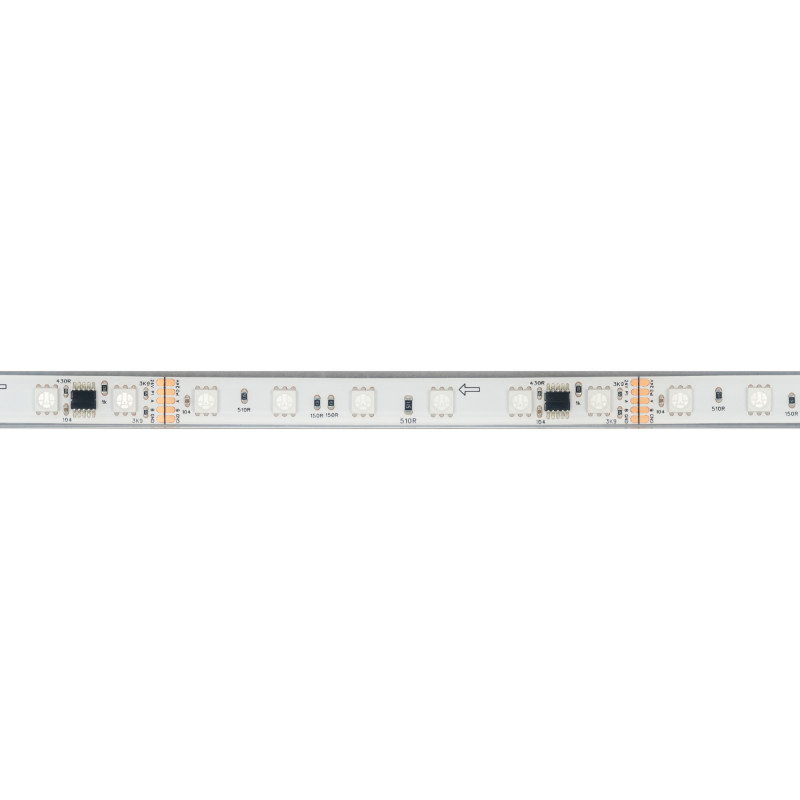 Лента герметичная DMX-PFS-B60-12mm 24V RGB-PX6 (14 W/m, IP68, 5060, 5m), Arlight 039608. Цена указана за 5 метров. Продается кратно 5 метрам.