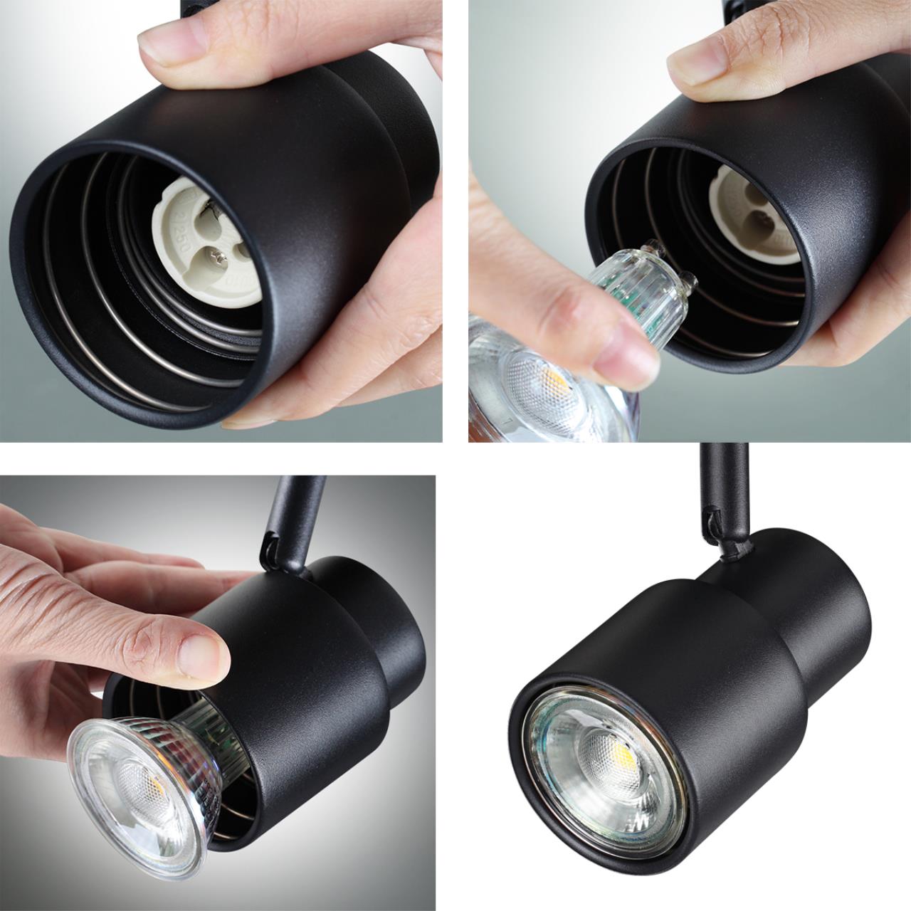 Светильник 7 см, Novotech Molo 370930, черный