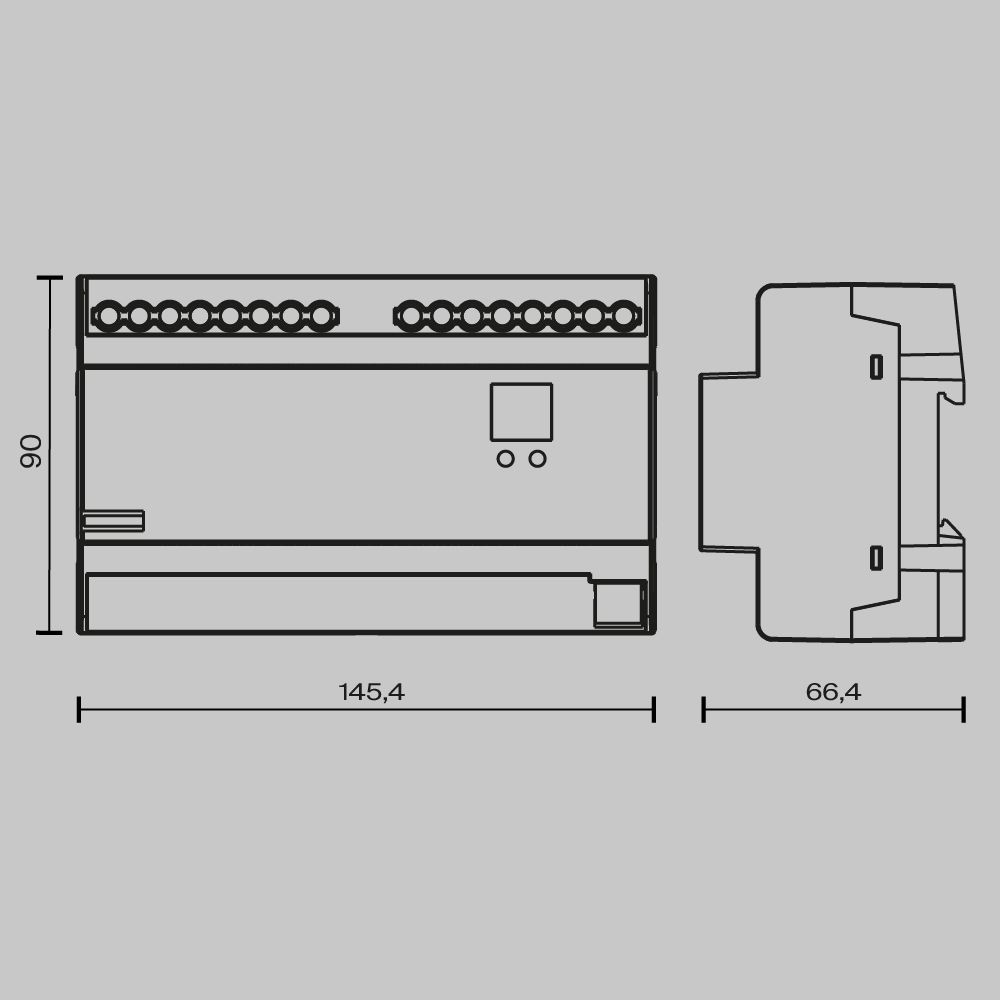 Диммер DALI DT6 четырёхканальный TRIAC 230В DIN 800Вт Maytoni 721020