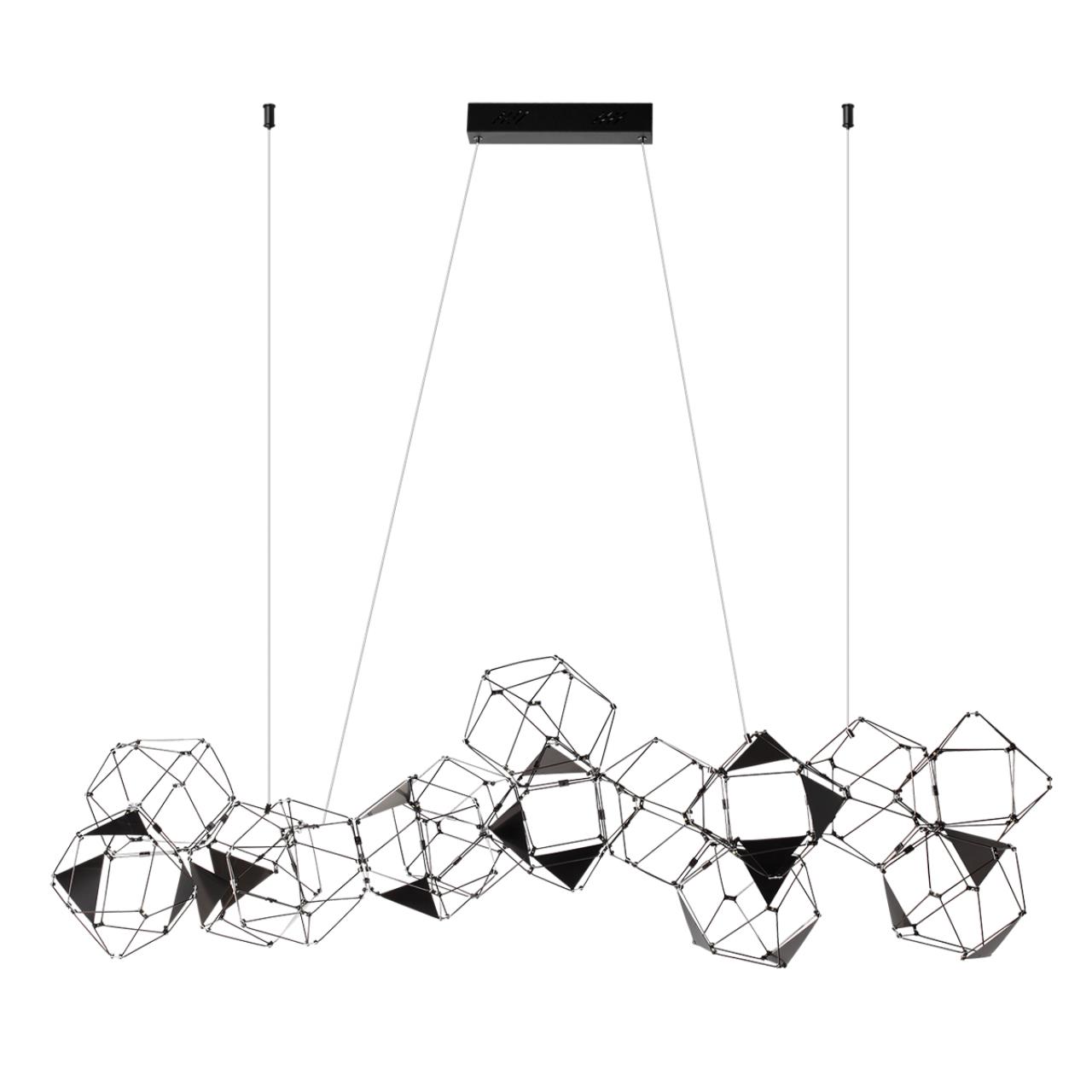 Светильник 137 см, 64W, 4000K, Odeon Light Trellis  5087/64L, черный хром