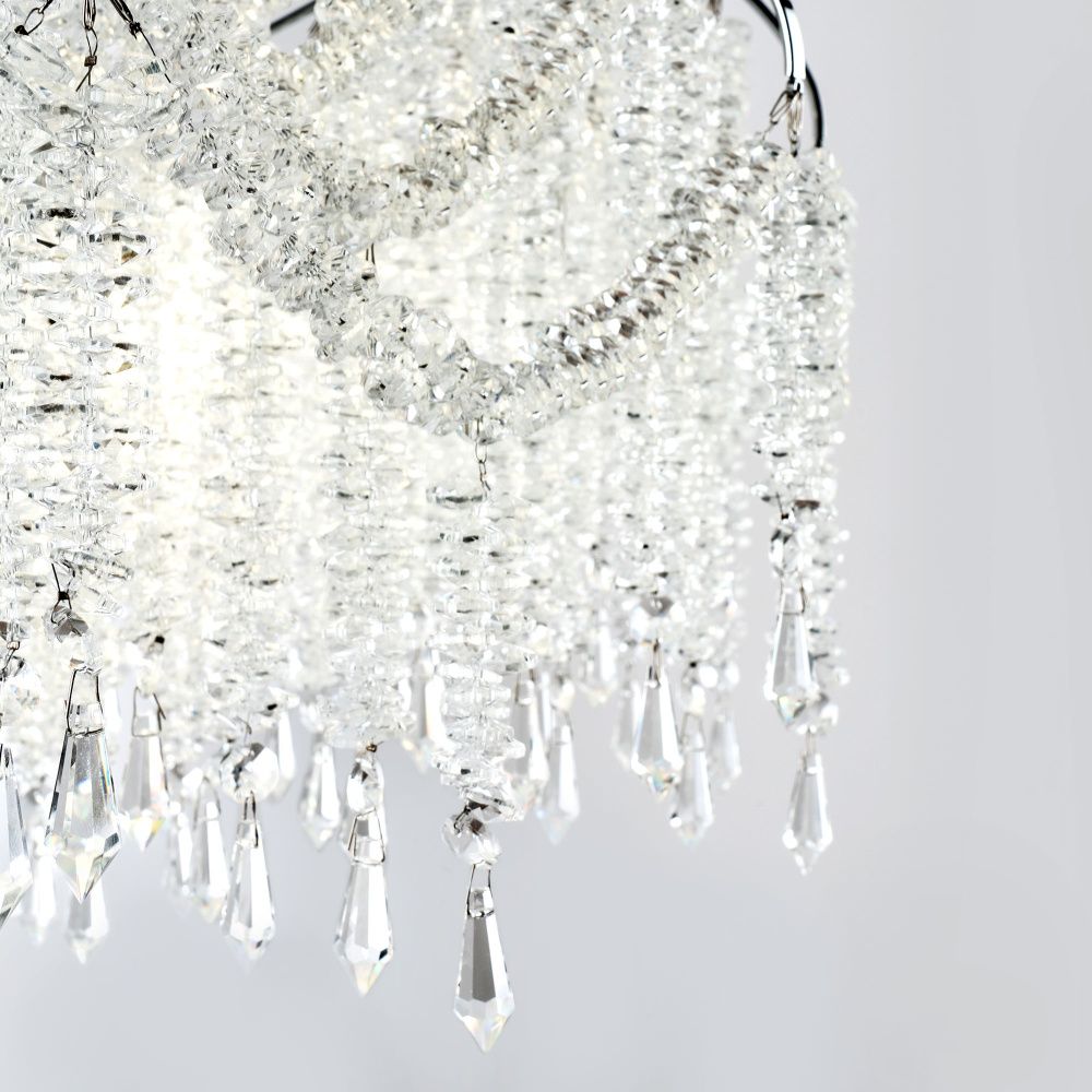 Подвесная люстра 78x78x65см, Е14, 16x40Вт, , Modelux ML.855.16 CR Хром