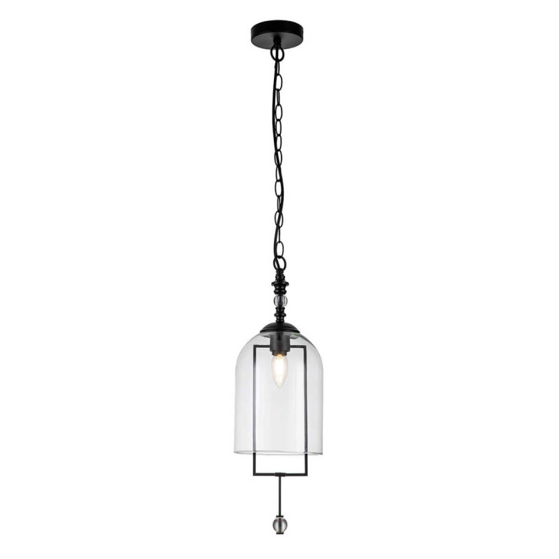Подвесной светильник 180*180*470/1300 мм, 1*E14 черный Indigo Alta V000393, 11034/1P Black