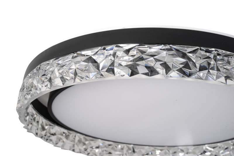 Накладной светильник 50*7 см, LED, 92W, 3000K-6000K Zortes Adel ZRS.1200.02, черный