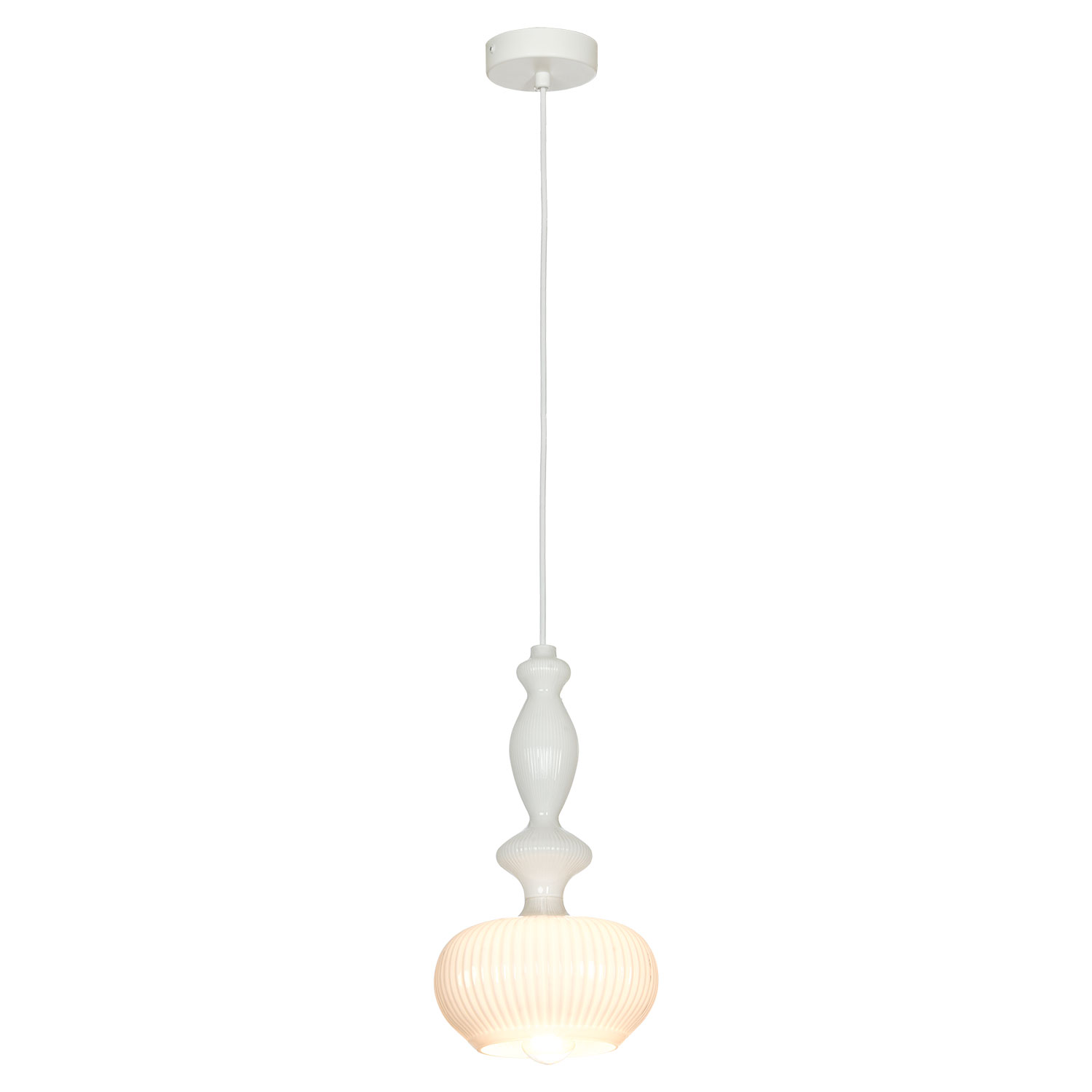 Подвесной светильник Lussole LSP-8517, 19*42 см, белый