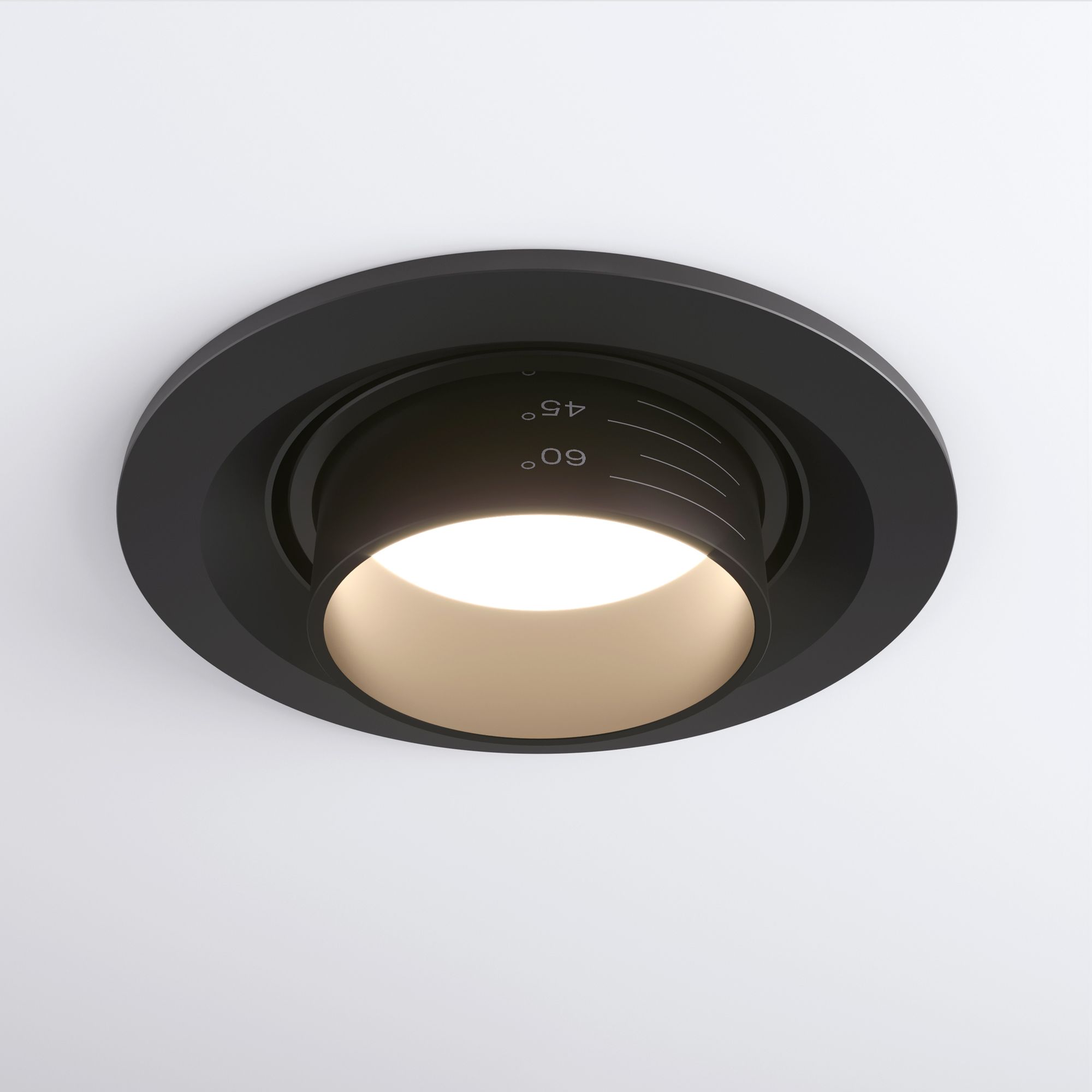 Встраиваемый светодиодный светильник с регулировкой угла освещения 9920 LED 15W 4200K черный Elektrostandard