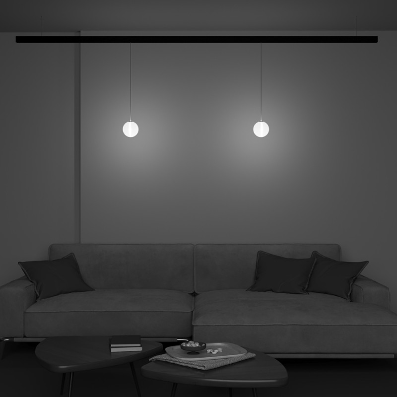 Светильник 13 см, 5W, 3000K, Maytoni Luna Exility LED TR039-2-5W3K, черный