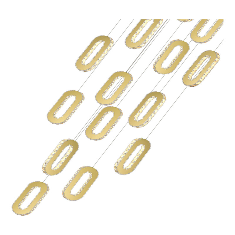 Светильник подвесной 18*LED*9W, St Luce Allungo SL6506.203.18, золотистый