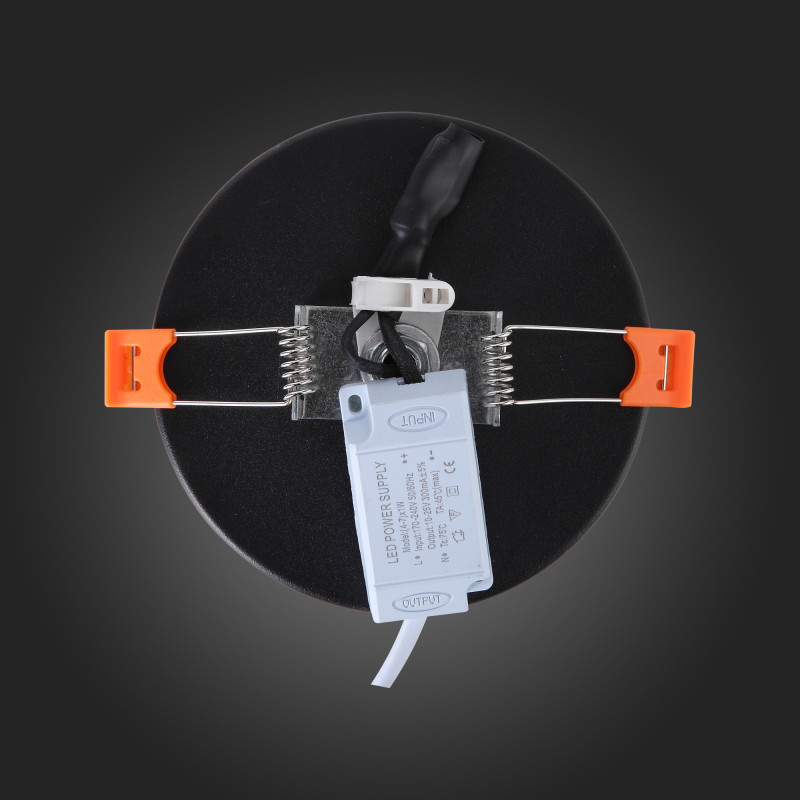 Светильник потолочный 11 см, 6W 3000K ST LUCE Накладные светильники ST104.402.06 Черный