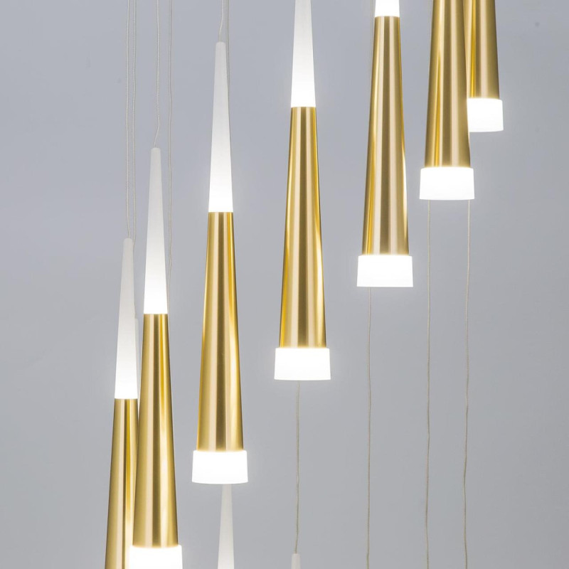 Люстра 45*300 см LED*98 W, 3000 К Citilux Вегас Шампань CL227142