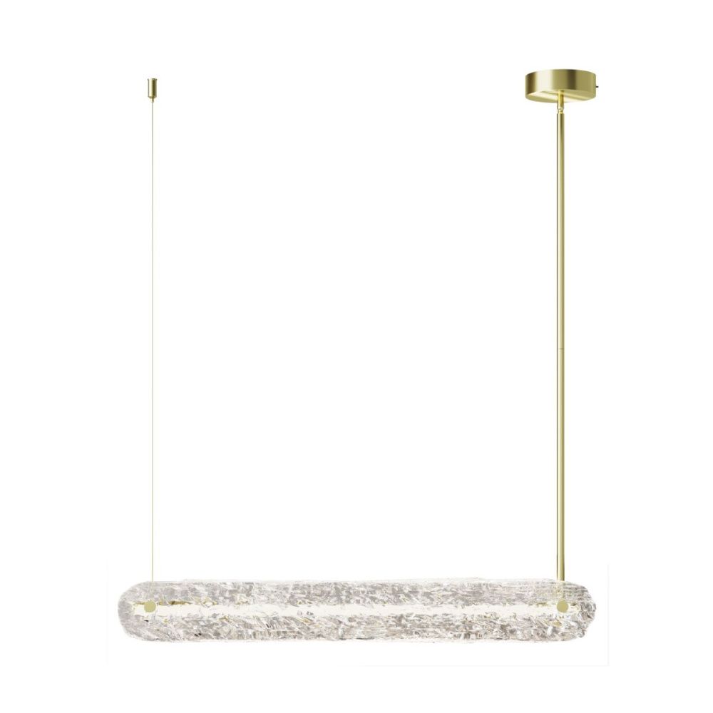 Подвесной светильник 80 см, 20W, 2700-4000K, Maytoni Frostum MOD439PL-L20BSK, латунь