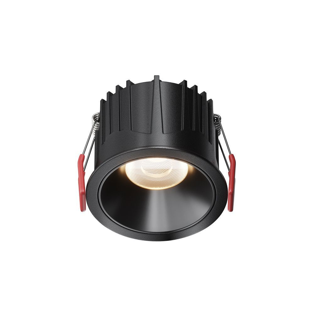 Встраиваемый светильник 6,3 см, LED*15W, 3000K, Maytoni Alfa LED 60° DL043-01-15W3K-RD-B-1, Черный