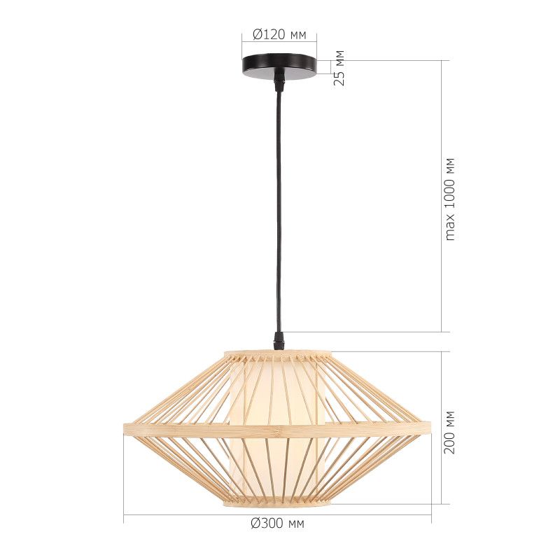 Подвесная люстра *30*100 см, 1*E27*40W, ST-Luce Alma SL6241.533.01, бежевый