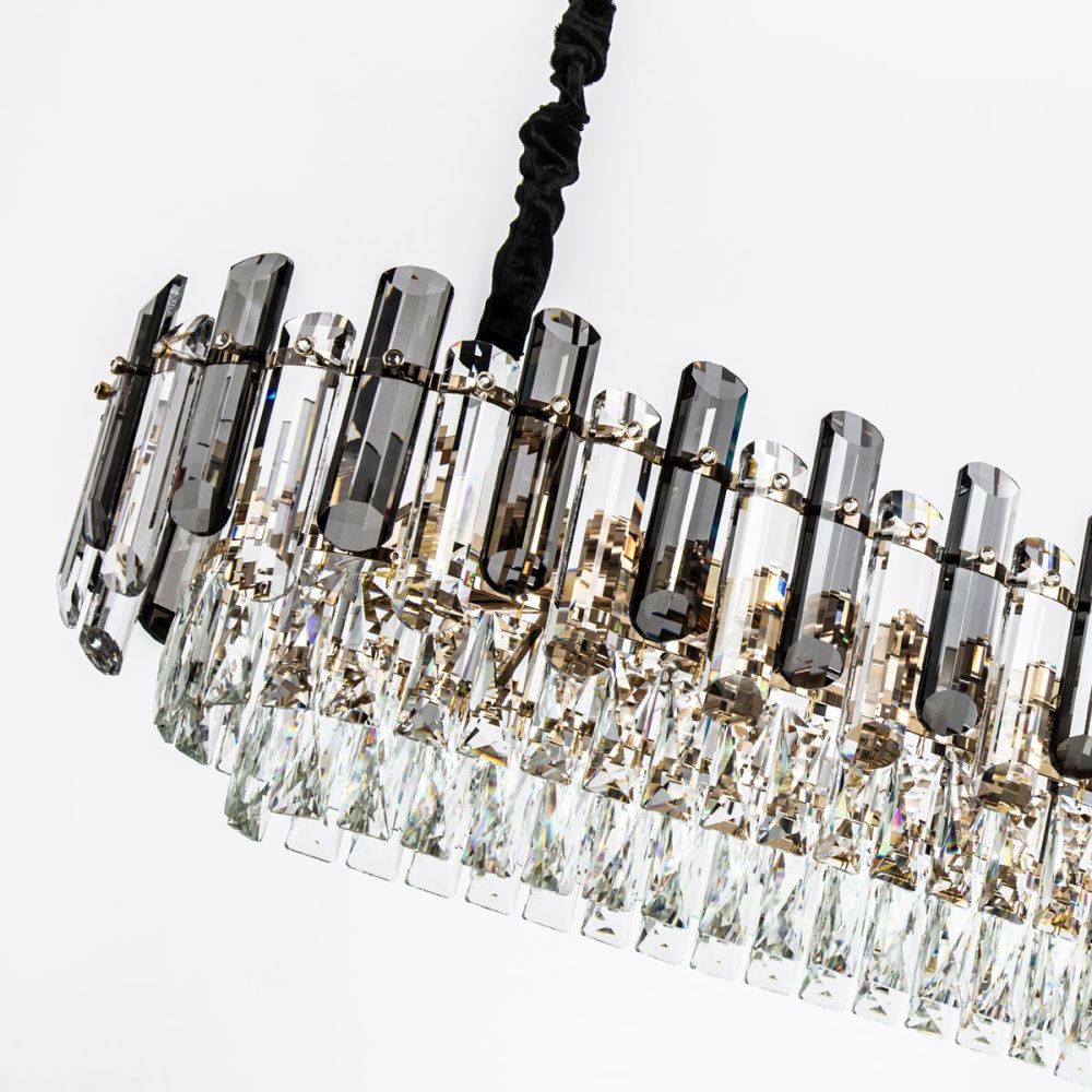 Подвесная люстра 30*120*40/105 см, 12*Е14 MODELUX ML.9006.1200 GD-SM золото