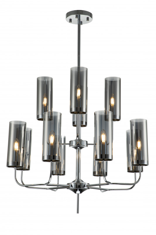 Светильник на штанге 850*850*765/1050 мм, 12*E14 хром Indigo Balletto V000259, 13014/12R Chrome