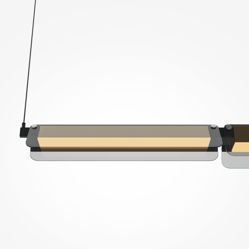 Линейный светильник 93*12*312 см LED, 20W, 3000К, Maytoni FLAT MOD296PL-L20BS3K черный