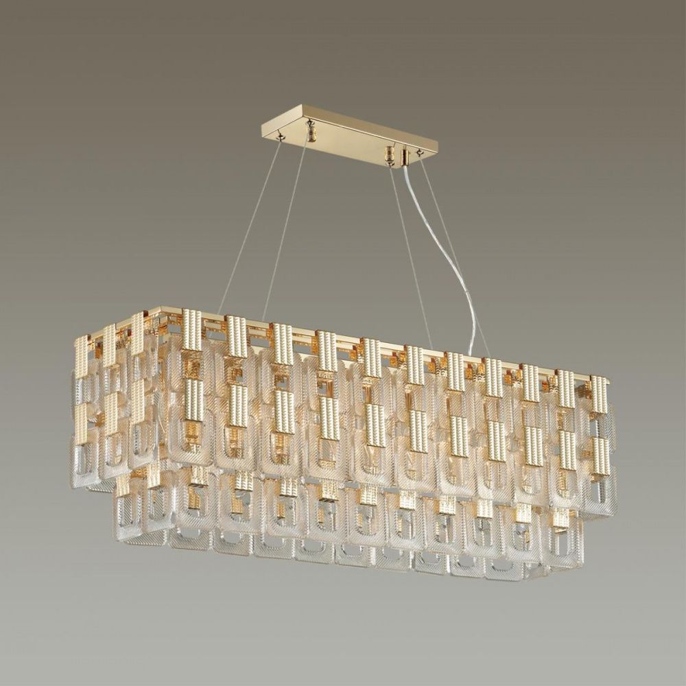 Подвесной светильник 83*22 см Odeon Light Buckle 4989/10 Золото