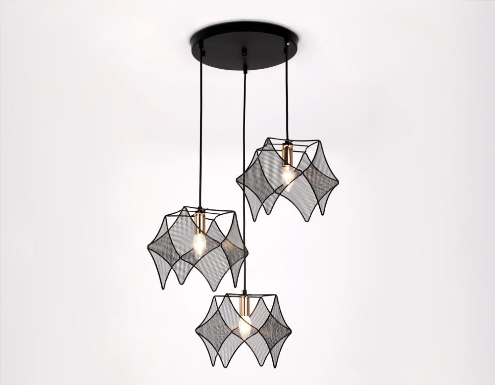 Светильник подвесной 51*100 см, E14 W, К, черный, золото Ambrella Traditional Traditional TR8427