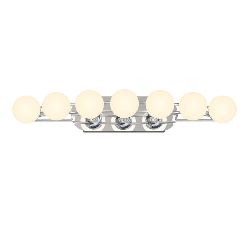 Бра 13*36,5*6 см, 10.8W, Favourite HELMET 4589-4W хром, белый акрил