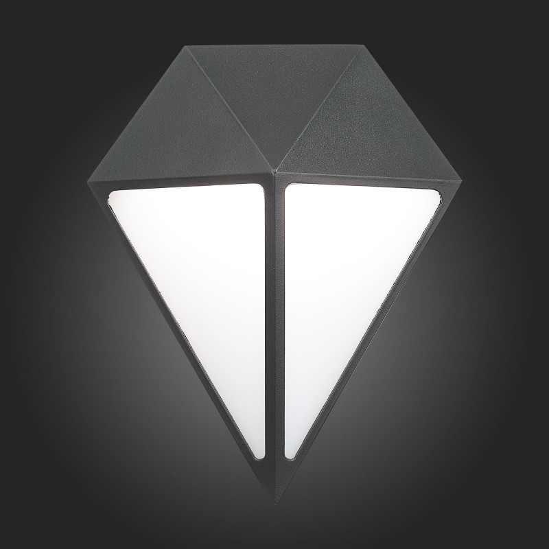 Светильник уличный настенный 20 см, 12W 4000K ST LUCE CUBISMO SL9500.441.01 Черный