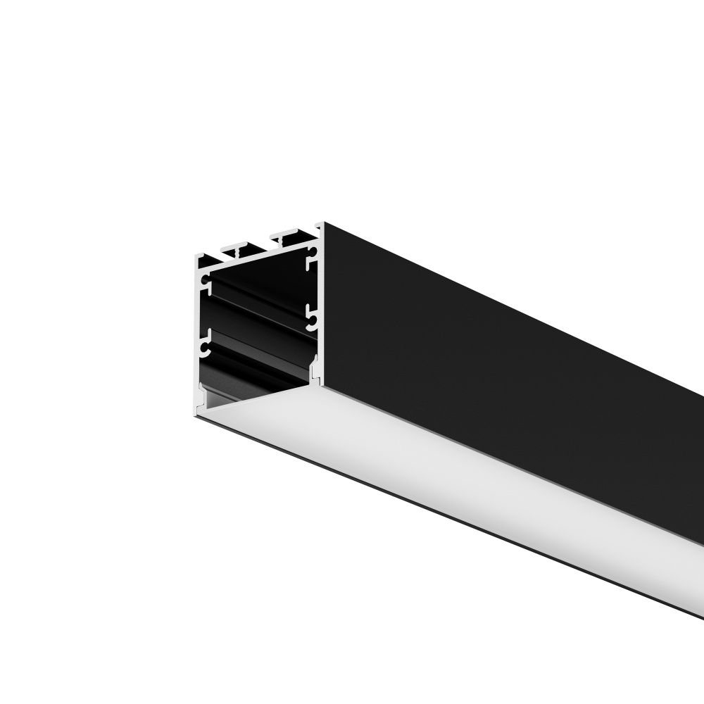 Алюминиевый профиль накладной-подвесной 35x35 (Черный, 3 м), ALM-3535BT-B-3M 633004, 300*4*4 см, Maytoni  633004, Черный