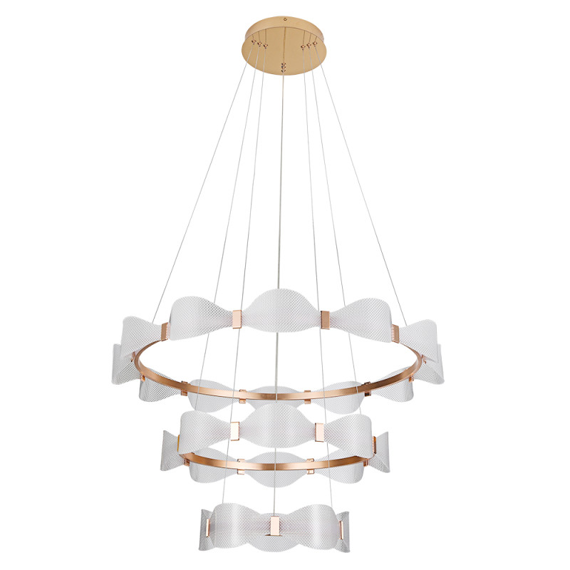 Люстра 88*11 см, 1 LED*72W, 4000 К, Arte Lamp Grace A1868SP-3PB, Латунь