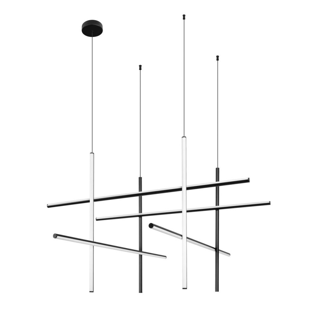 Подвесной светильник 120 см, 60W, 3000K, LOFT IT Coordinates 10393/B Black, черный
