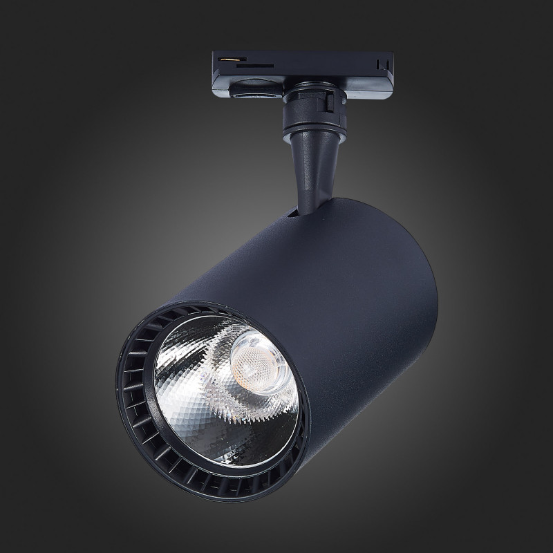 Трековый светильник 14*9 см, 30W, 4000K ST LUCE ST351.446.30.36 Матовый черный