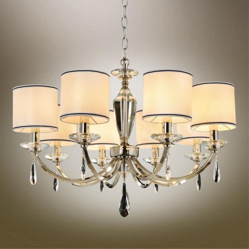 Подвесная люстра 80*80-145 см, 8*E14, 40W, Aployt Hadrinn APL.705.03.08, хром