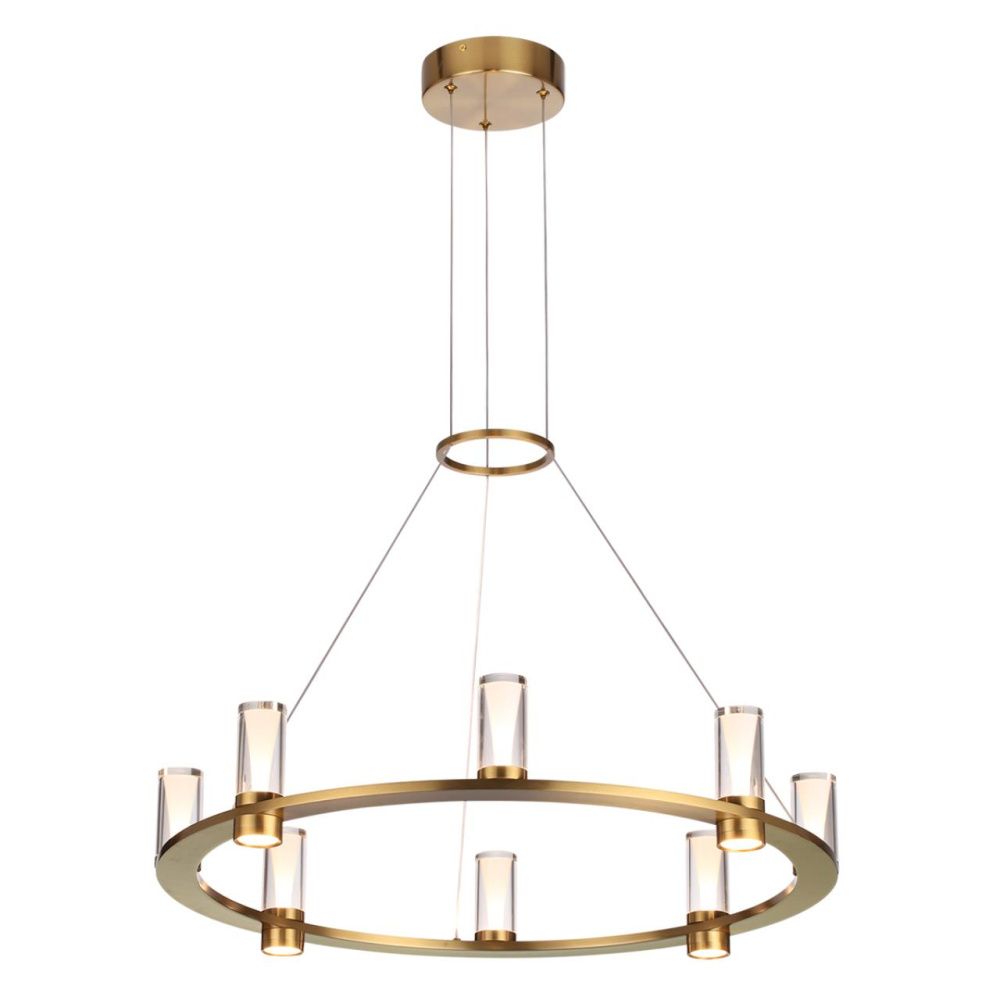 Подвесной светильник *65*200- см, 8*LED*45W, 3000K, Odeon Light Defance 7144/55L, бронзовый