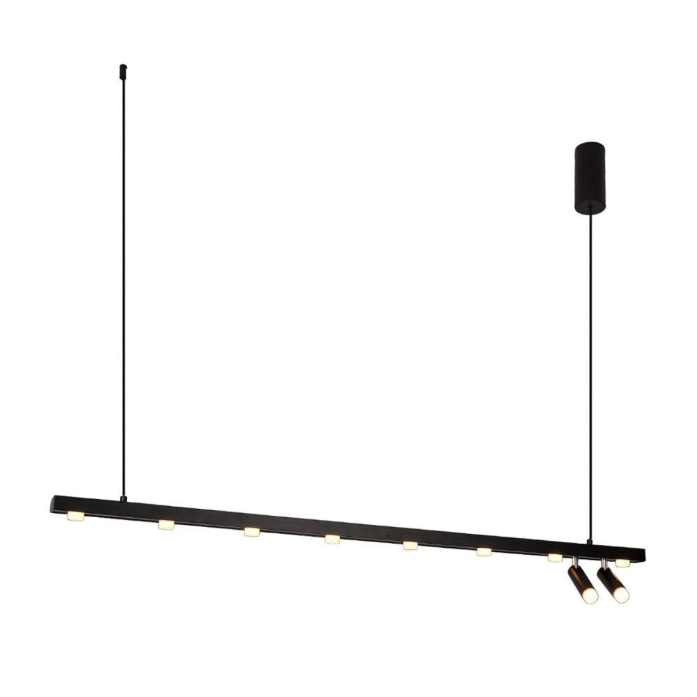 Люстра 120*6*150 см, 12*LED*30W, 3000K Gerhort G52134/12BK BK, Черный