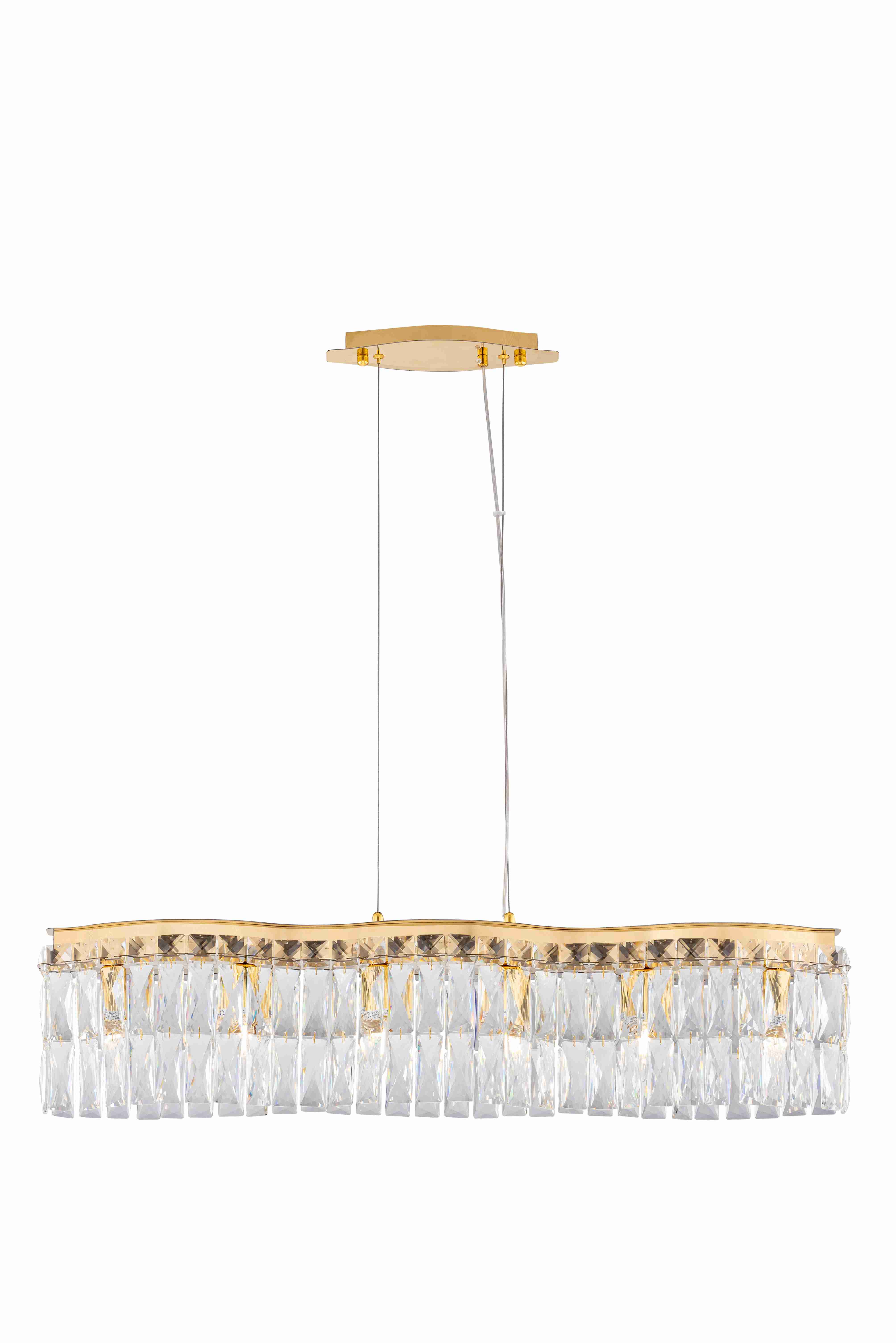Люстра 920*140*230-700, 6*E14, 40W NewRgy Cristallo 5682E/6A GOLD+CLEAR, Золото+прозрачный