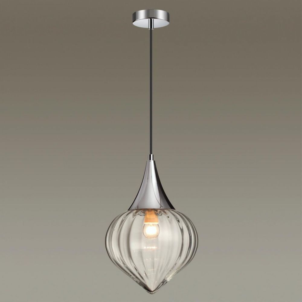 Подвесной светильник диаметр 23 см Odeon Light Kesta 4949/1 Хром