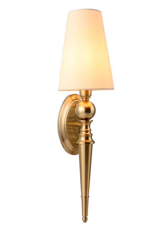 Бра 14 см, Crystal Lux PER AP1 BRASS/BEIGE Золотой