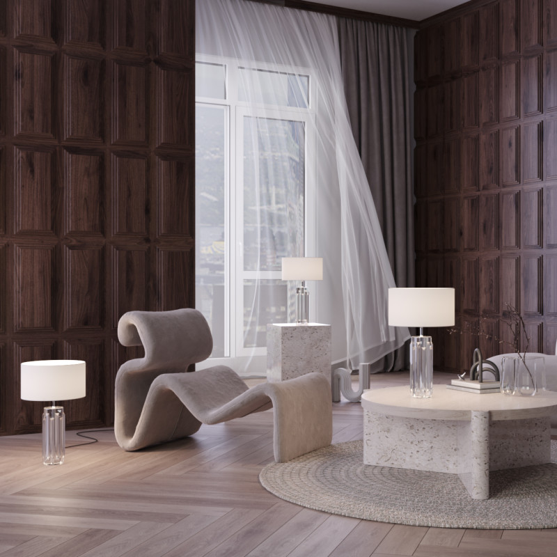 Светильник 53 см, Maytoni Muse MOD304TL-01CH, хром