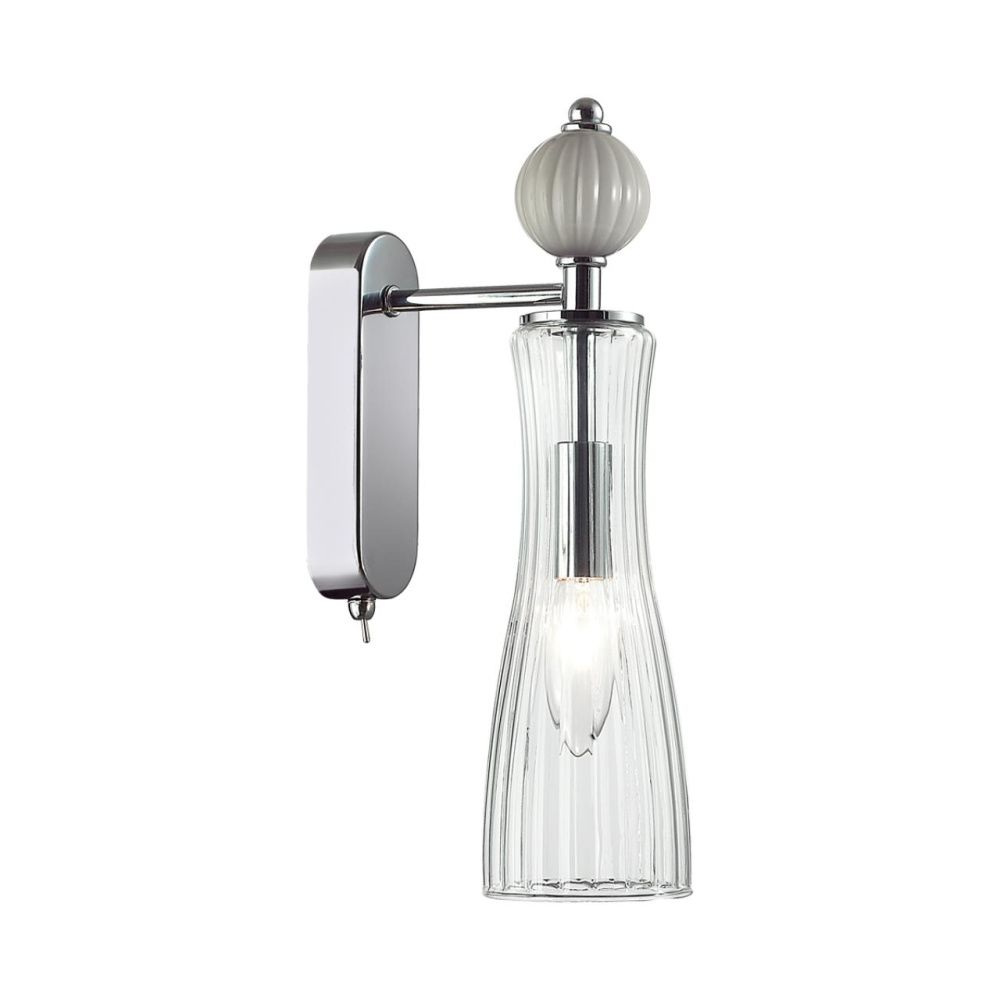 Бра *8,5*32-32 см, 1*E14*40W, Lumion Emily LUM8269/1W, хром; серый
