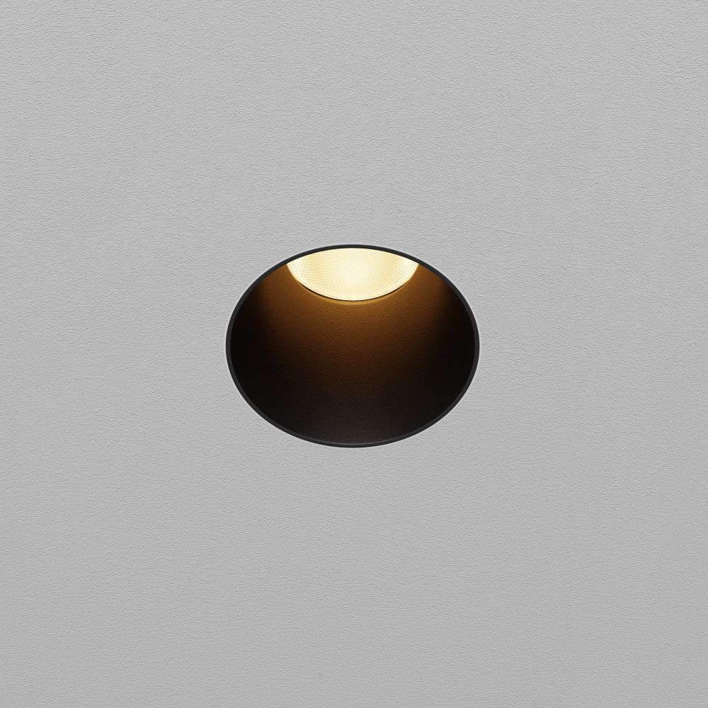 Встраиваемый светильник  DL120-10W-2.7K-TRS-B **-9,7 см, *LED*10W, K, Maytoni technical Dip DL120-10W-2.7K-TRS-B, Черный