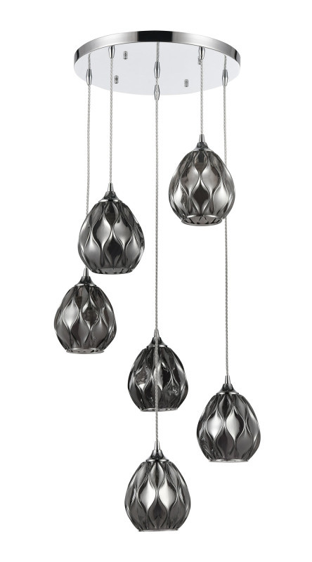 Подвесной светильник  50*145 см, 6*E27 хром Vele Luce Elision VL5593P26