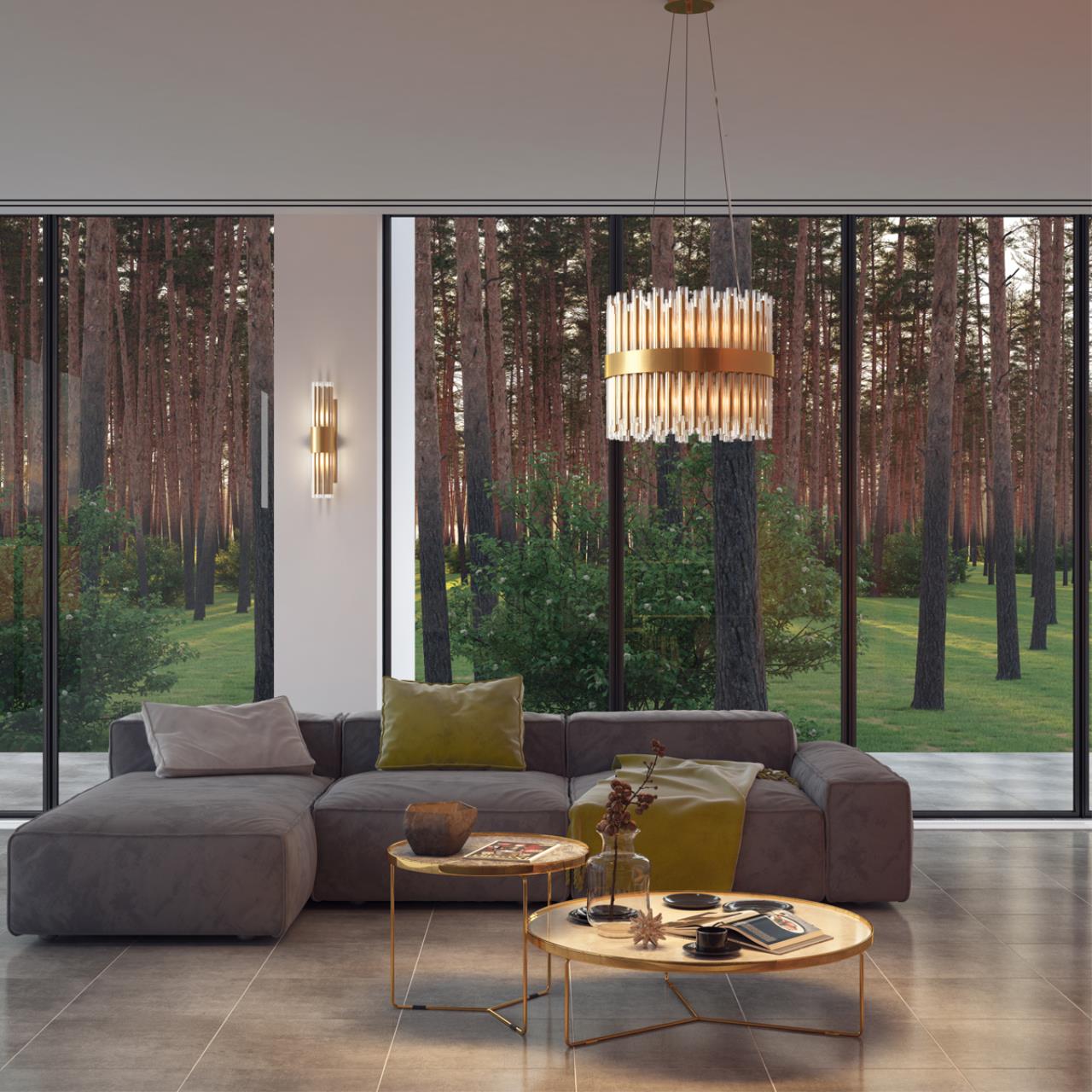 Светильник подвесной Odeon Light Viketa 4786/2, золото