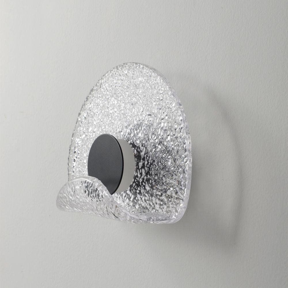 Светильник 20 см, 6W, 4000K, Crystal Lux WAVE AP6W LED TRANSPARENT, черный