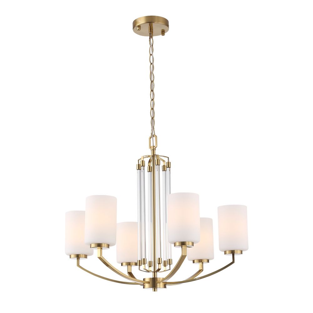 Люстра подвесная Латунь/Прозрачный E27*6 40W St Luce  SL1403.303.06