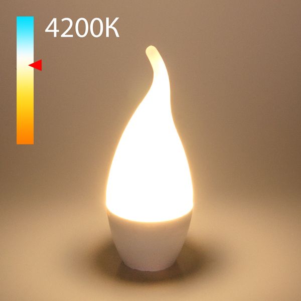 Светодиодная лампа "Свеча на ветру" CA37 8W 4200K E14 BLE1432 Elektrostandard