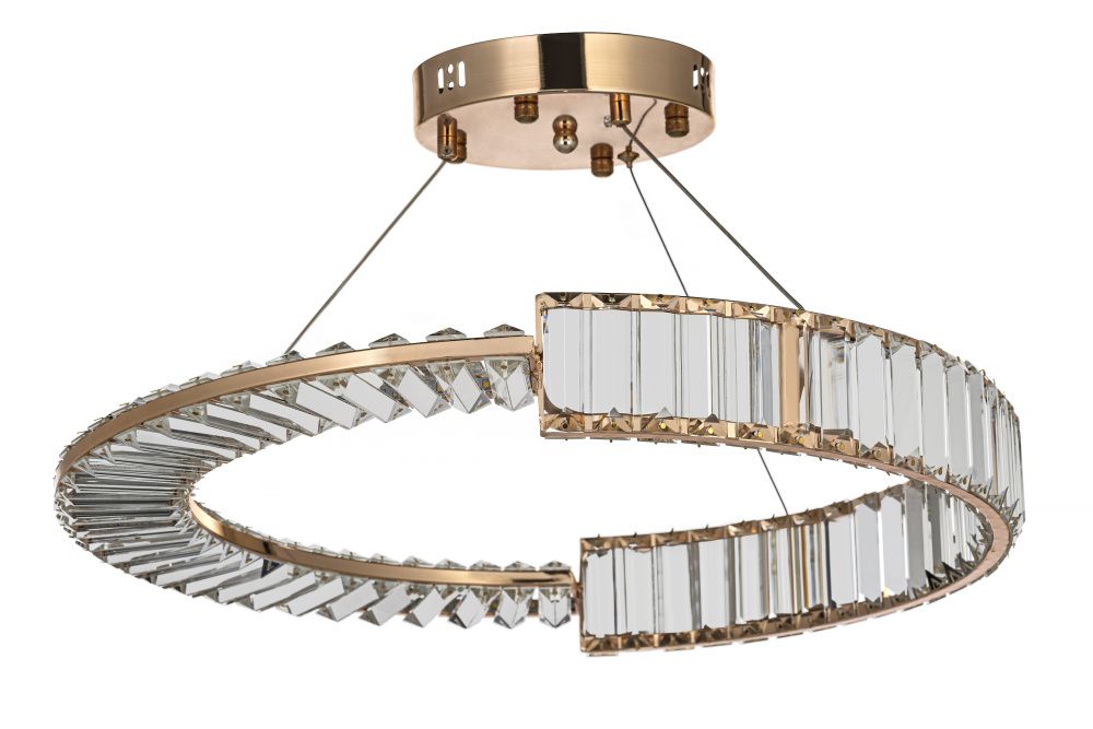 Люстра *60* см, Led лента*LED*48W, 3000K, Arti Lampadari Carini Carini L 1.5.60.101 G, Золото