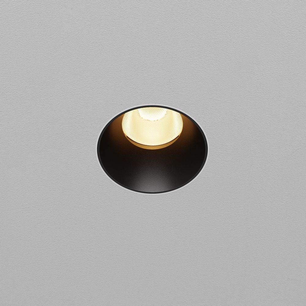 Встраиваемый светильник  DL119-10W-2.7K-TRS-B **-8,2 см, *LED*10W, K, Maytoni technical Dip DL119-10W-2.7K-TRS-B, Черный