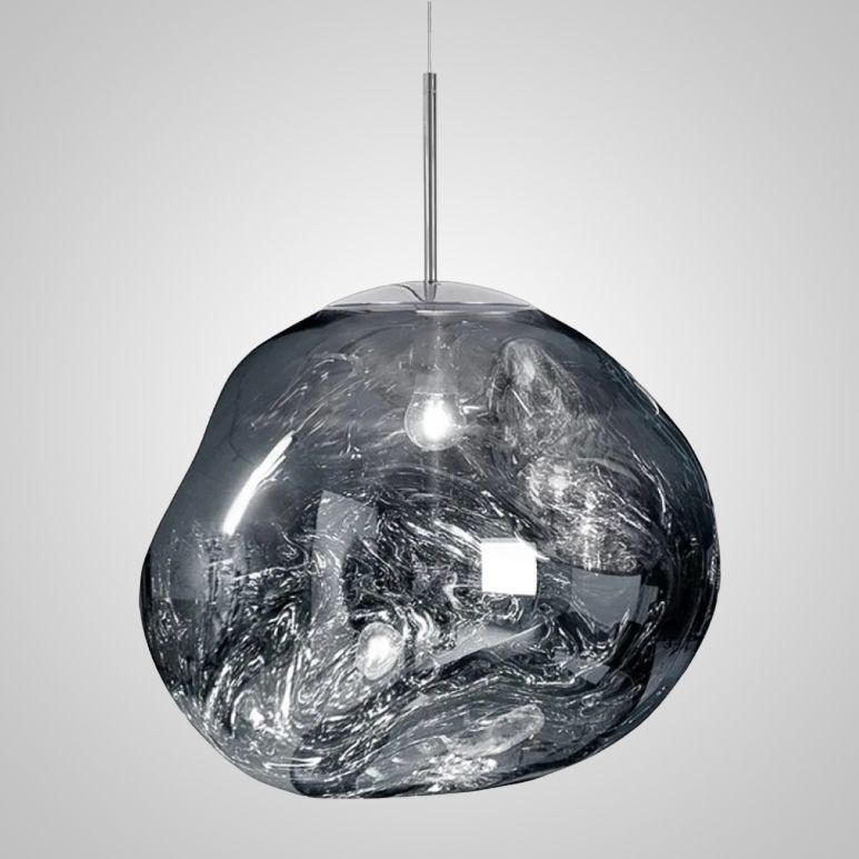 Подвесной светильник Tom Dixon Melt Pendant Silver D38 40*40*40 см, 1*E14*40W, ImperiumLoft 40.2599, Серебристый